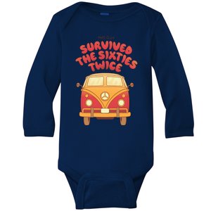 This Guy Survived The Sixties Twice Baby Long Sleeve Bodysuit