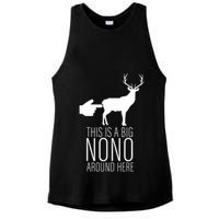 This Is A Big NO NO Don't Touch The Animals Ladies PosiCharge Tri-Blend Wicking Tank