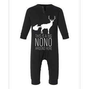 This Is A Big NO NO Don't Touch The Animals Infant Fleece One Piece