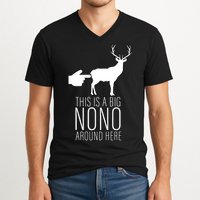 This Is A Big NO NO Don't Touch The Animals V-Neck T-Shirt