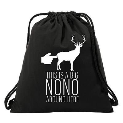 This Is A Big NO NO Don't Touch The Animals Drawstring Bag