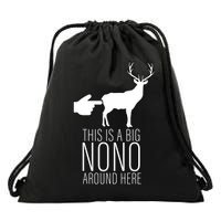 This Is A Big NO NO Don't Touch The Animals Drawstring Bag