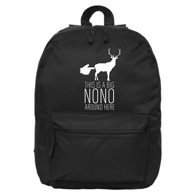 This Is A Big NO NO Don't Touch The Animals 16 in Basic Backpack