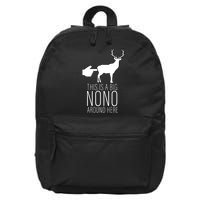 This Is A Big NO NO Don't Touch The Animals 16 in Basic Backpack