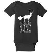 This Is A Big NO NO Don't Touch The Animals Baby Bodysuit