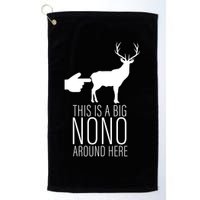This Is A Big NO NO Don't Touch The Animals Golf Towel