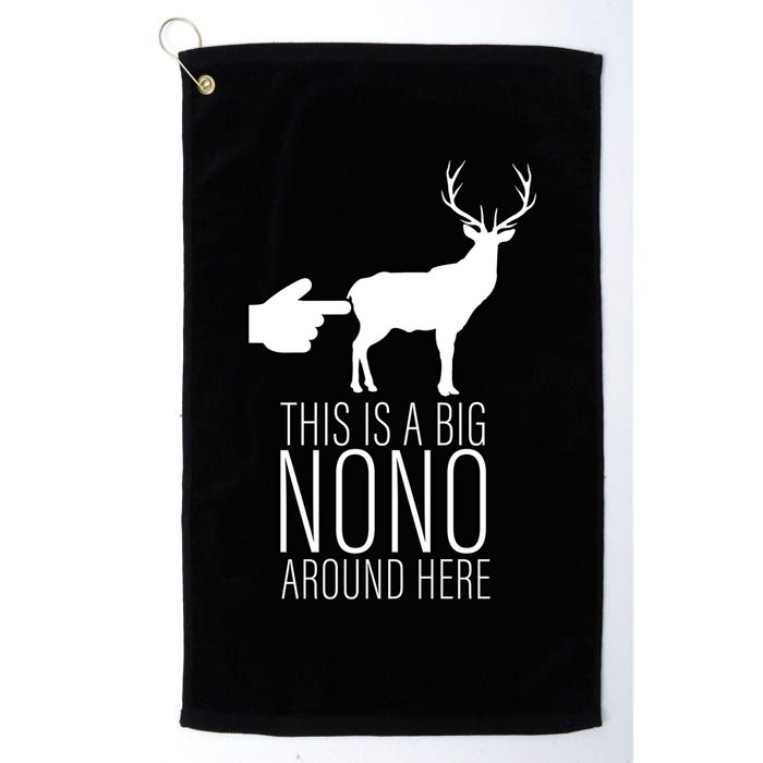 This Is A Big NO NO Don't Touch The Animals Golf Towel