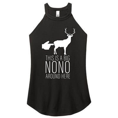 This Is A Big NO NO Don't Touch The Animals Women's Perfect Tri Rocker Tank