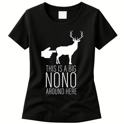 This Is A Big NO NO Don't Touch The Animals Womens T-Shirt