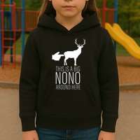 This Is A Big NO NO Don't Touch The Animals Kids Hoodie