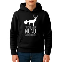 This Is A Big NO NO Don't Touch The Animals Kids Hoodie