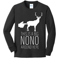 This Is A Big NO NO Don't Touch The Animals Kids Long Sleeve Shirt