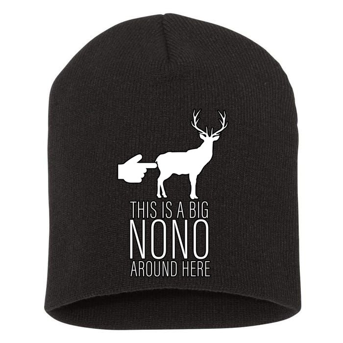 This Is A Big NO NO Don't Touch The Animals Short Acrylic Beanie