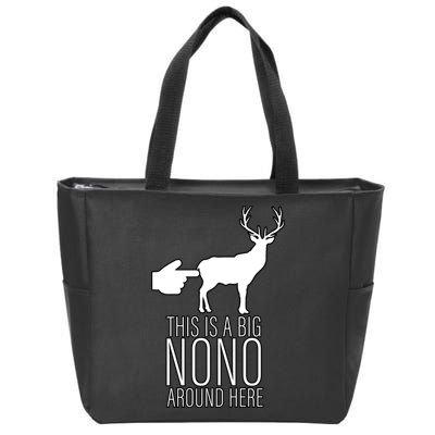 This Is A Big NO NO Don't Touch The Animals Zip Tote Bag