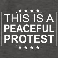 This Is A Peaceful Protest Pro Trump Vector Backpack