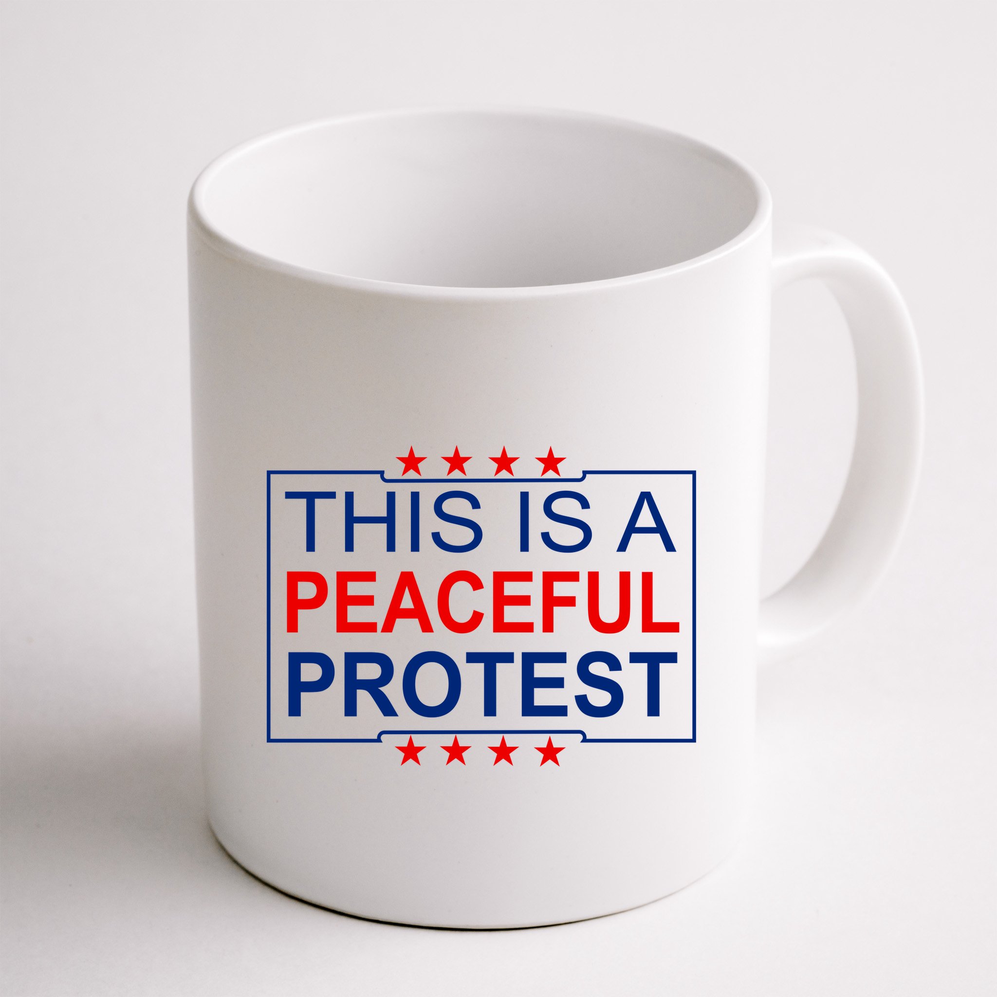 This Is A Peaceful Protest Pro Trump Mug