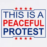 This Is A Peaceful Protest Pro Trump Mug