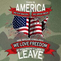This Is America If You Don't like It Leave Legacy Tie Dye Trucker Hat
