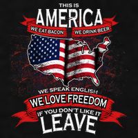 This Is America If You Don't like It Leave Ladies PosiCharge Tri-Blend Wicking Tank