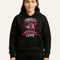 This is AMERICA if you don't like it LEAVE Hoodie