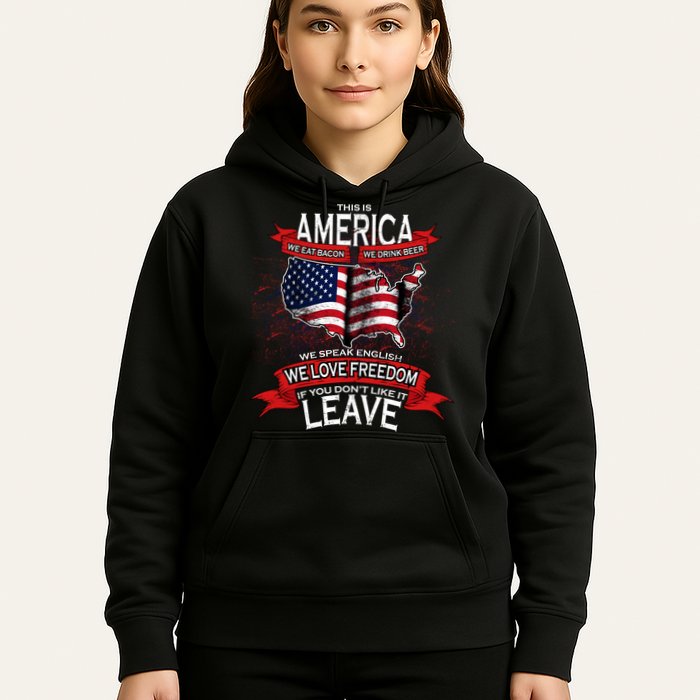 This is AMERICA if you don't like it LEAVE Hoodie