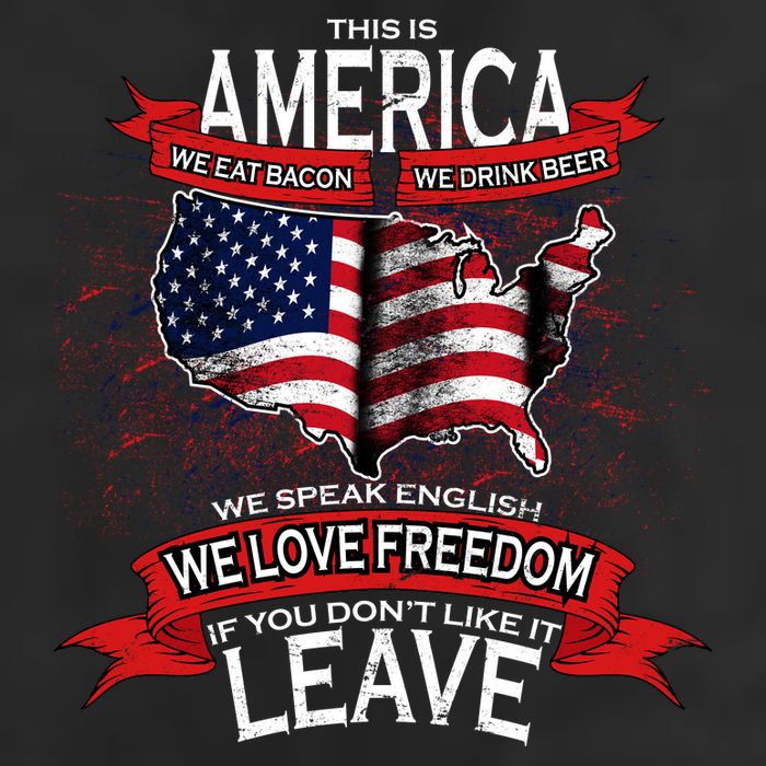 This is AMERICA if you don't like it LEAVE Golf Towel