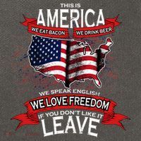 This Is America If You Don't like It Leave Cotton Canvas Backpack