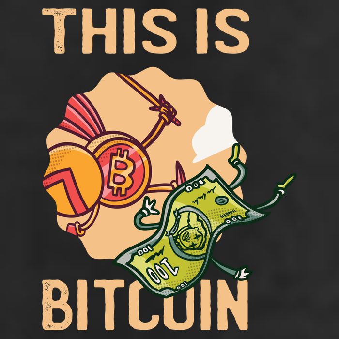 This Is Bitcoin 7 Panel Mesh Trucker Snapback Hat