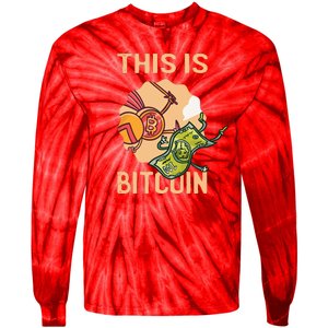 This Is Bitcoin Tie-Dye Long Sleeve Shirt