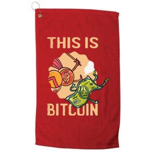 This Is Bitcoin Platinum Collection Golf Towel