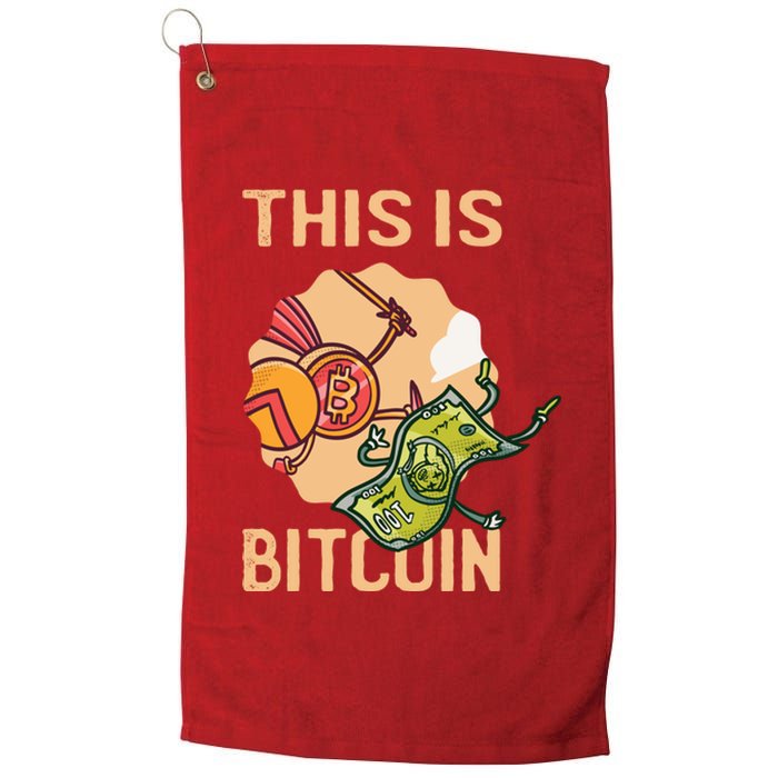 This Is Bitcoin Platinum Collection Golf Towel