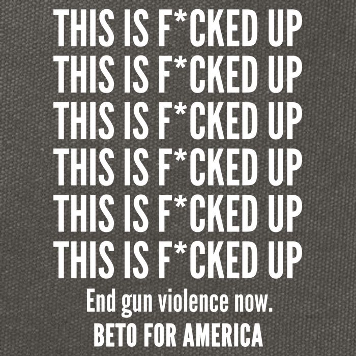 This Is F*CKED Up Beto for America Cotton Canvas Backpack