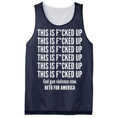 This Is F*CKED Up Beto for America Mesh Reversible Basketball Jersey Tank