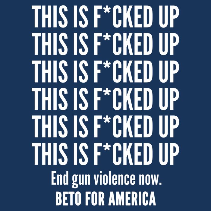 This Is F*CKED Up Beto for America 25L Jumbo Tote