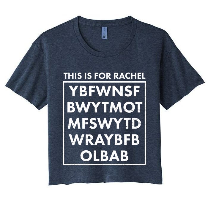 This Is For Rachel Voicemail Meme Crop Top