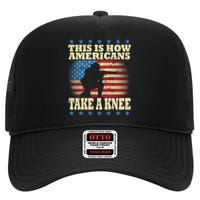 This Is How Americans Take a Knee High Crown Mesh Back Trucker Hat