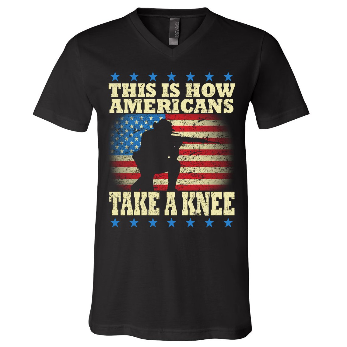 This Is How Americans Take a Knee V-Neck T-Shirt