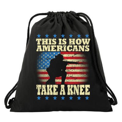 This Is How Americans Take a Knee Drawstring Bag