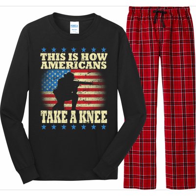 This Is How Americans Take a Knee Long Sleeve Pajama Set