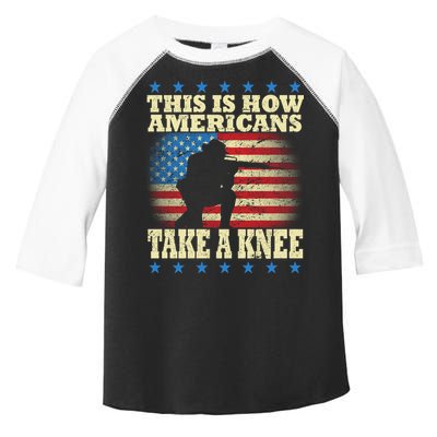 This Is How Americans Take a Knee Toddler Fine Jersey T-Shirt