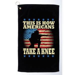 This Is How Americans Take a Knee Platinum Collection Golf Towel