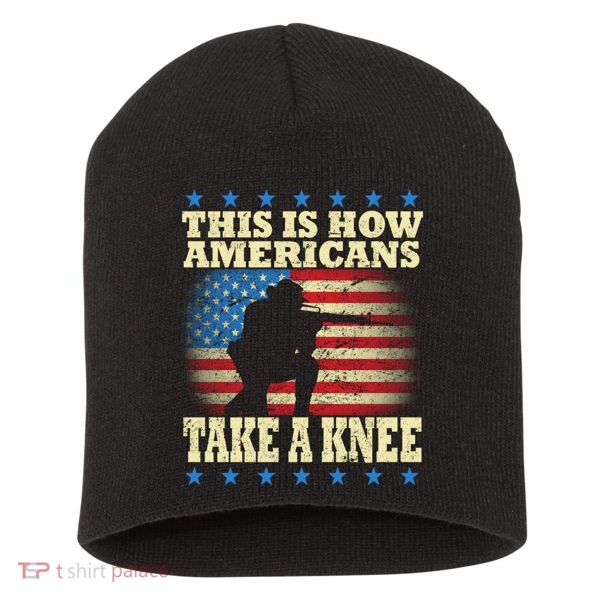 This Is How Americans Take a Knee Short Acrylic Beanie