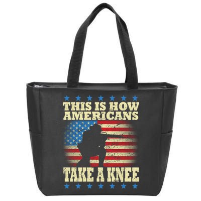 This Is How Americans Take a Knee Zip Tote Bag