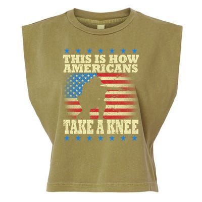 This Is How Americans Take a Knee Garment-Dyed Women's Muscle Tee