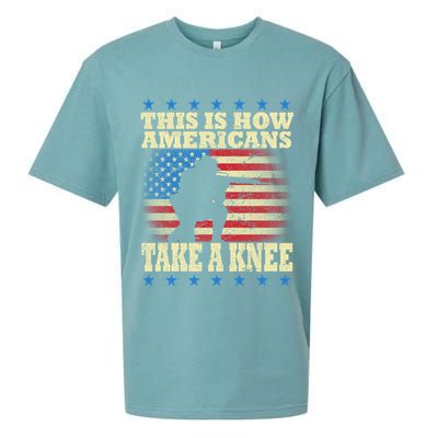 This Is How Americans Take a Knee Sueded Cloud Jersey T-Shirt