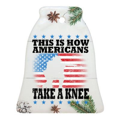 This Is How Americans Take a Knee Ceramic Bell Ornament