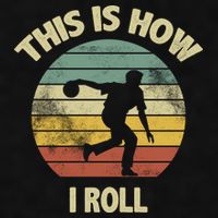 This Is How I Roll Bowling Ladies PosiCharge Tri-Blend Wicking Tank