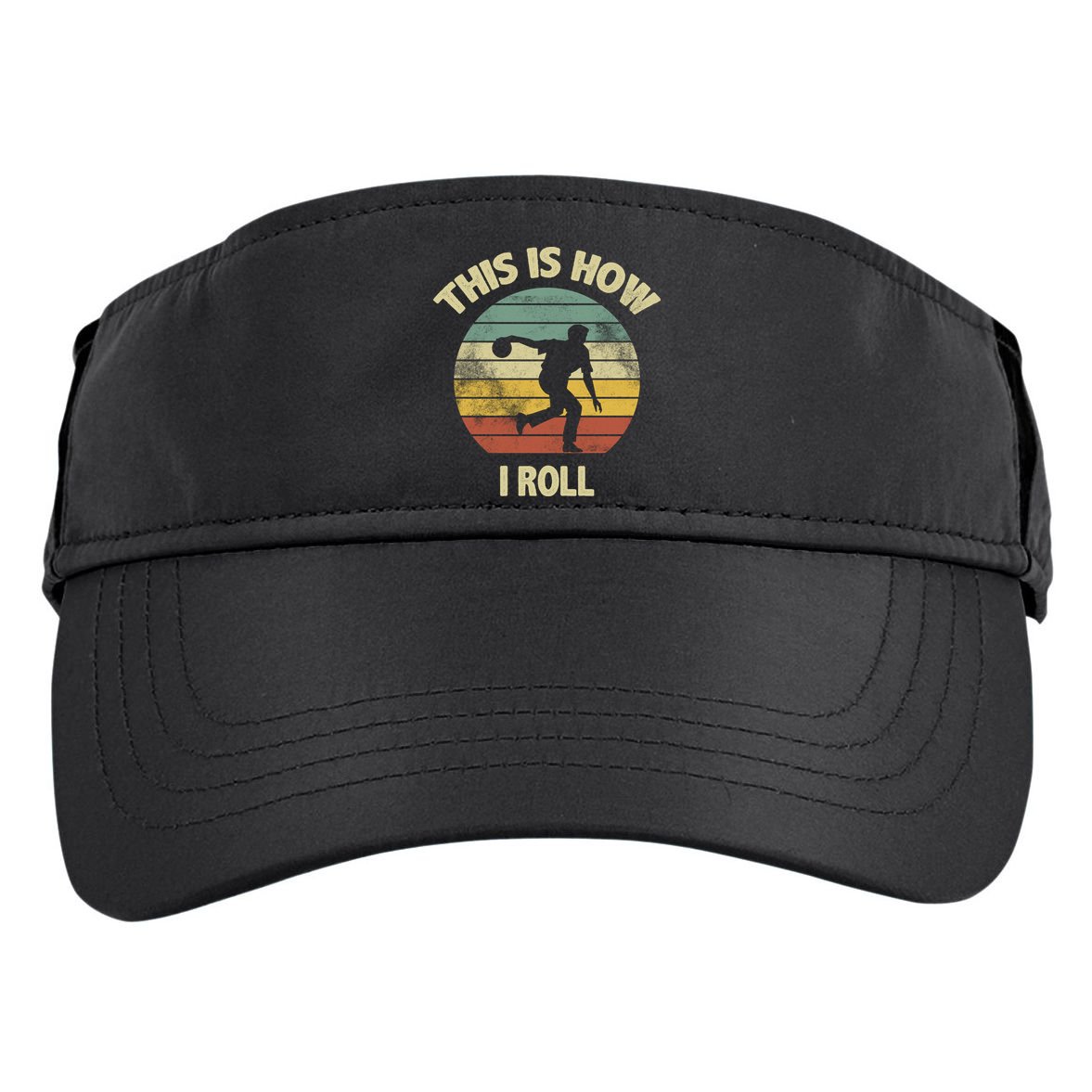 This Is How I Roll Bowling Adult Drive Performance Visor