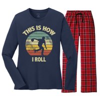 This Is How I Roll Bowling Women's Long Sleeve Flannel Pajama Set 