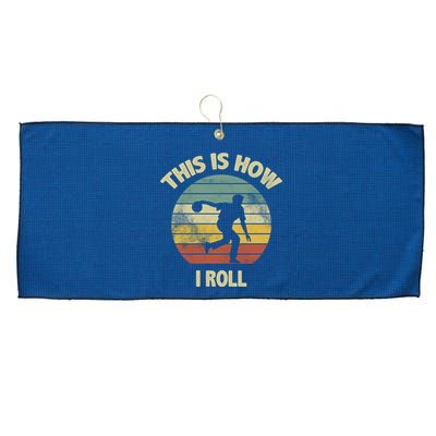 This Is How I Roll Bowling Large Microfiber Waffle Golf Towel